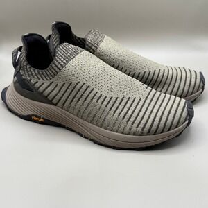Merrell Mens Embark Knit Shoes Sneakers Vibram Sole Size 11W Olive/Tan‎